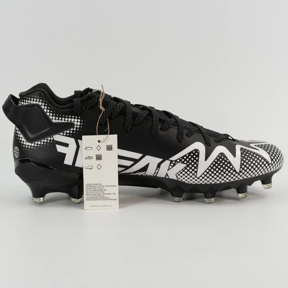 Adidas Freak 22 - TEAM 'Black White' GW3427 Football Cleats size 12.5